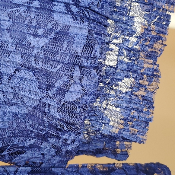 🎉HP🎉 INC International Concepts NWOT Size S Sapphire Blue Lace Top! 💙💘💙 - Picture 4 of 12